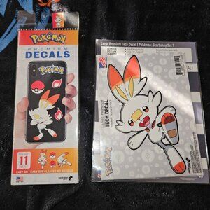Controller Gear Pokemon Premium Decals Stickers Scorbunny Lot of 2